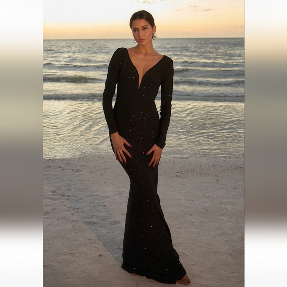 Elegant Black Evening Gown